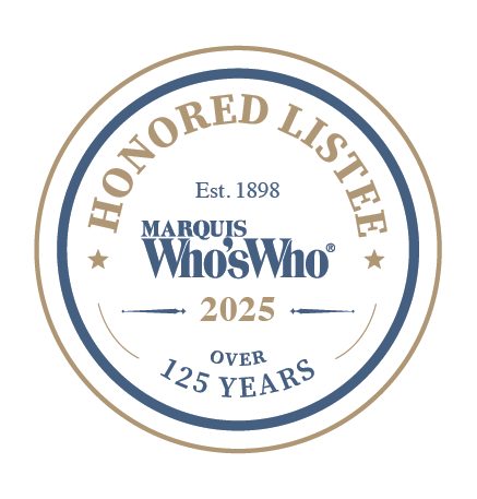 Marquis Who’s Who 2025 Honored Listee badge